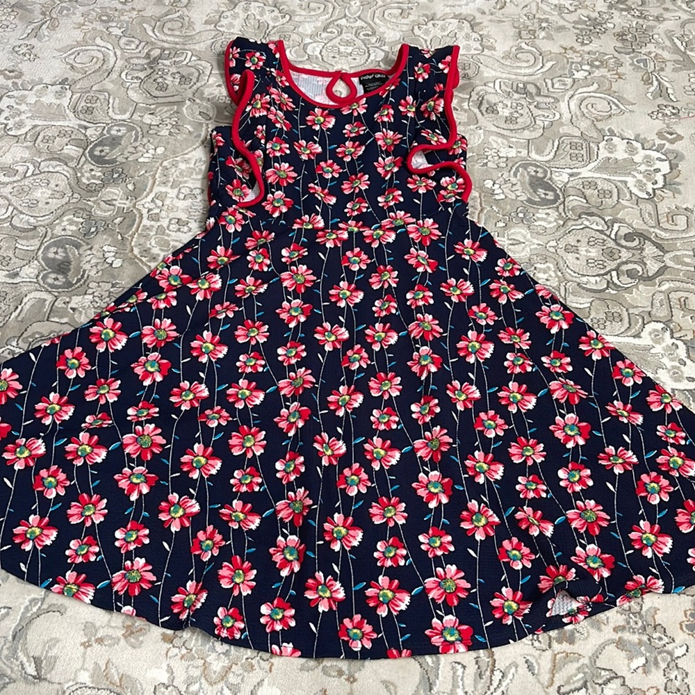 Floral Girls A-Line Dress